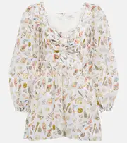 [Marysia] Marysia Sip Sip printed cotton playsuit AU 10 multicoloured