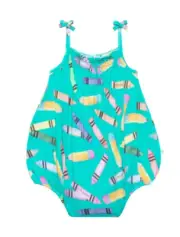 NWT Posh Peanut Back-to-School Spaghetti Strap Bodysuit- 12-18M