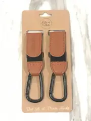 2x Plush Bubs Stroller Hooks Hanging Pram Clips Hook Hooki Nappy Bag Accessories