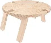 1Pc Portable Picnic Wine Table Collapsible Outdoor Table for Camping Beach and Parties Lightweight and Easy to Carry for Wine Serving and Gatherings