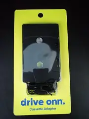 Drive Onn Tape Cassette Adapter Tape to 1/8" Output Plug New w/ Bonus Adaptor