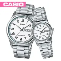 在飛比找momo購物網優惠-【CASIO 卡西歐】送禮首選-甜蜜浪漫情侶對錶(MTP-V