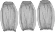 Mosquito 3 Pack Head Net Mesh Face Cover Mesh Fabric for Camping Hiking Fishing Gardening Gray