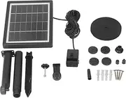 Solar Water Pump KIT Ground Plug Split Type Solar Fountain Bird Bath Fountain with 6 NOZZLES 7V 3.5W