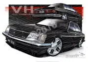 Commodore VH 1981 VH SLE COMMODORE BLACK A1 STRETCHED CANVAS (HC127C)