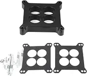 Carburetor Gasket, Gasket Base, 1inch Ported Phenolic Carburetor Spacer, Automotive Replacement Carburetor Spacers & Adapters 4bbl SBC BBC BB Fits for Holley SB