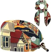 [YTYVAGT] Scrub Caps Women,Scrub Hats Suitable for Women,Bridge City House