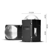 1.8'' Laser Headlight Bi LED Projector Lens Hi/Low Beam Universal 2pcs (for: Subaru)