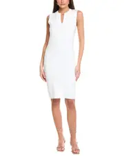 St. John Solid Stretch Knit Sweaterdress