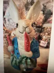 Williams Sonoma Easter Peter Rabbit Figural Cookie Jar New in box