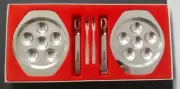 Mid Century Rostfrei Dreizack Solingen Snail Set Escargot NOS