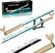 HIGH GODO Demon Slayer Sword, 40in Hashibira Inosuke Dual-Sword Building Set with Stand, Cosplay Anime Katana Sword Building Blocks, Collectible Gifts for Kids and Adults 8-12 (838 Pieces)