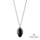 【Georg Jensen 官方旗艦店】MOONLIGHT BLOSSOM 項鍊(純銀 黑瑪瑙)