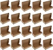 WEKADRIN 20Pcs Corrugated Packing Boxes Shipping Storage Paper Boxes for Moving Mailing Aircraft Boxes with Strong Load Bearing Capacity