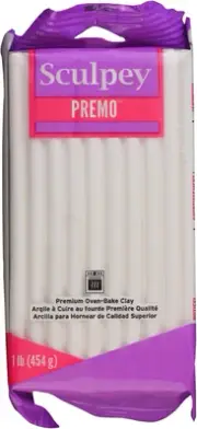 Polyform PE1 5001 Premo- 1LB- White Polymer Clay Accessory