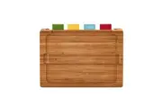 Wiltshire Eco Bamboo Multi Chopping & Cutting Board Set of 4 Mat Colour Coded