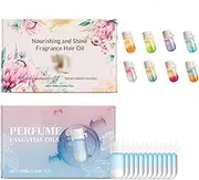 Perfume Oil 2 In 1, Hair Perfume Oil Mini Bottles for Women'S Dry and Curly Hair Care (Combination, Mixed)