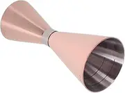JECOMPRIS Double Cocktail Jigger Bartending Tool with Measurements Inside Heavy Duty Stainless Steel Shot Measure for Stylish Cocktail Preparation