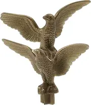 HEMOTON 2pcs Eagle Flag Ornamental Garden Flagpole End Decor for Outdoor Indoor Use Unique Design Enhances Flag Display and Prevents Tangles