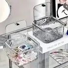 Acrylic Clear Storage Box Thicken Desktop Trash Can Laundry Pods Container