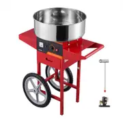 VEVOR Electric Cotton Candy Machine with Cart, 1000W Commercial Candy Floss Maker with Stainless Steel Bowl, Sugar Scoop and Drawer, Perfect for Home,