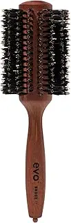 evo Spike Radial Hair Brush - Professional Boar Bristle Blow Dryer Vent Defining Thermal Brush - Heat Resistant Anti-Frizz Brush for Smooth Shiny Volume Polish Hair