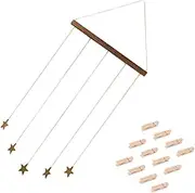 ZUNOXAZ 1 Set Creative Wooden Photo Display Ornament Scandinavian Wall Decor for Home Adornment Lightweight Hanging Frame for Pictures and Memories present for Friends