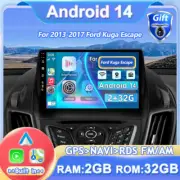 4 CORE Android 14 Car Stereo GPS For 2013-2017 Ford Kuga Escape Head Unit 2+32GB