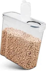 Airtight Cereal & Dry Food Storage Container Dispenser Lock Lid 135.5 Oz New
