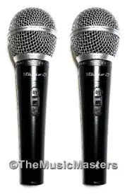 2X Professional Dynamic Handheld DJ Karaoke MICROPHONE w/Case XLR to 1/4" Cable