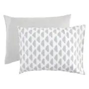 Hudson Baby Infant Cotton Toddler Pillow Case, Heather Gray Cloud, One Size