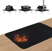 SUITMAT Heat Resistant Grill Mat for Countertop, Fireproof & Waterproof Mat for Outdoor Tabletop Grill, Outdoor Deck Protector, 20 x 30 in (0.8 mm)