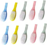 ASAKKURA 10pcs Baby Hair Brush Set Gentle Scalp Massager for Newborns Professional Infant Brush 4 for Safe Head Care