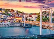 HUADADA Jigsaw Puzzles for Adults 1000 Pieces, Puzzles for Adults 1000 Piece, Challenging Game Toys, Impossible Puzzle, Family Decoration Puzzle - Berat Town
