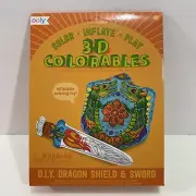 OOLY 3D Colorables -DIY Dragon Shield & Sword