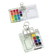 Portable Watercolor Paint Set with Metal Clamp Paint Box Artist Art Set