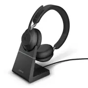 Jabra Evolve2 65 MS Stereo Bluetooth Headset, Link380c & Chargin Stand, Passive