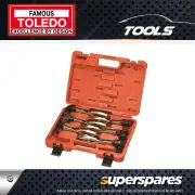 Toledo Lock-Grip Pliers Set - Sheet Metal Multi-Grip with 6 popular plier styles