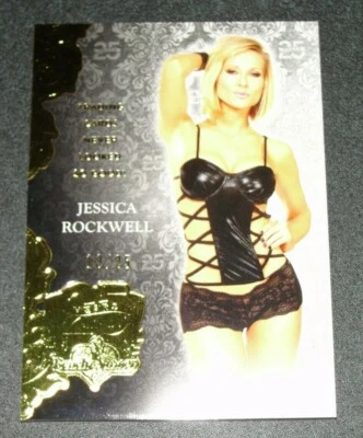 2019 Benchwarmer JESSICA ROCKWELL 25th Anniversary #141 Gold Foil Variant/25 Hot