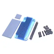 2W Passive Cooling Aluminum Protective Case with Pin Head for Raspberry pi Zero