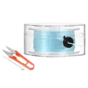55Yard Flat Stretchy Bracelet String 0.8mm Elastic Beading Cord Sky Blue