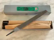 new NICHOLSON #00024 - 8" Flat Aluminum Type A Double Cut Hand File, Made in USA