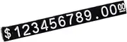 Price Display Cubes Stand Cube Number Tag, Small 30 Sets, Tags Sign Café Adjustable Removable Label Block Numeral Shop Counter Sale Retail Pricing Dollar Letter Jewelry Assembly Kit White on Black