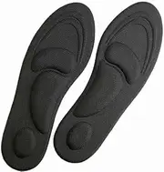 Dr.Foot's Sports and Diabetic Anti Sweat Foam Comfort Insoles, Black, L | 7~12 US Men's