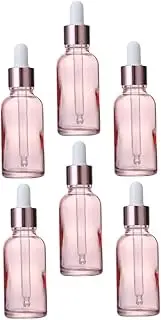 6pcs 100ml Essential Oil Bottles Glass Dropper Bottles Leakproof Portable Safe for Travel No Waste