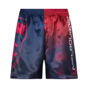 Melbourne Demons AFL AF9809 S21 Mens Team Logo Printed Satin Boxer Shorts New