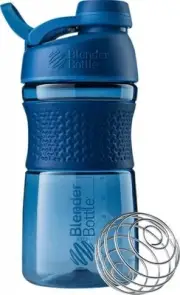 BlenderBottle SportMixer Shaker Bottle Perfect For Protein Shakes And Pre Navy