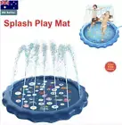170cm Dog Splash Mat - Inflatable Outdoor Pet Sprinkler Play Pool Pad Water Toy