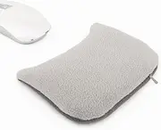 Large Mouse Wrist Rest Bean Bag, Ergonomic Mouse Support Pad Filled Ergo Beads for Computer, Laptop, PC Gaming (Gray)