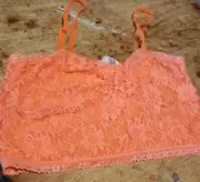 Size M Lace Bralet Orange Lace New By Supre [ W020]